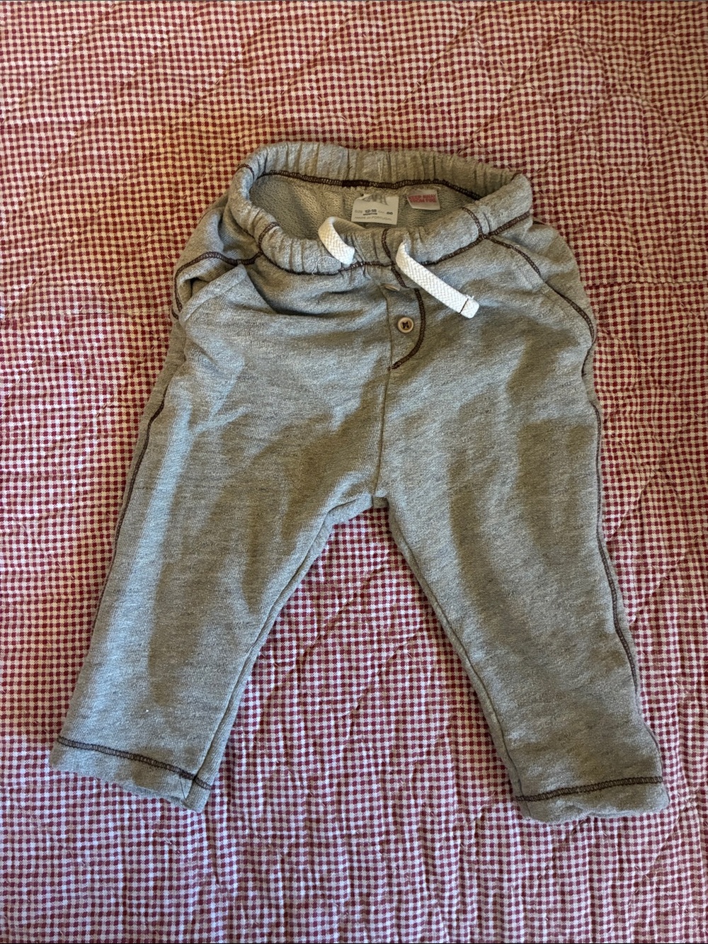 Zara Light Gray Kids Drawstring Jogger Pants